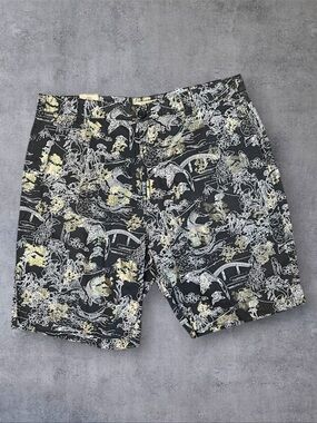 Vintage 2000s y2k LR Geans Sz 40 Japanese Pattern 100% Cotton Baggy Shorts